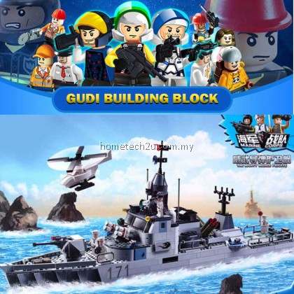 GUDI Military Educational Frigate Building Blocks Toys For Children Kids GUDI Military Educational Frigate Building Blocks Toys For Children Kids