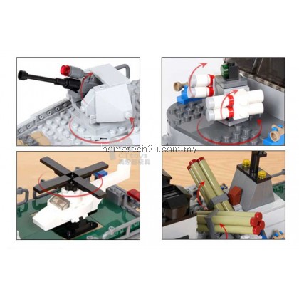 GUDI Military Educational Frigate Building Blocks Toys For Children Kids GUDI Military Educational Frigate Building Blocks Toys For Children Kids