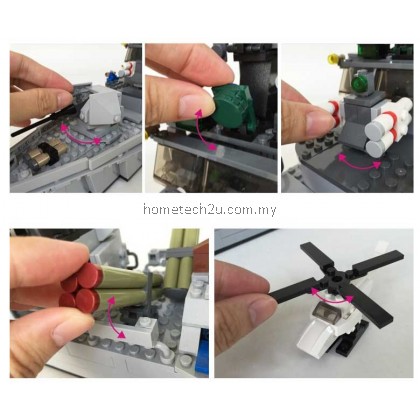 GUDI Military Educational Frigate Building Blocks Toys For Children Kids GUDI Military Educational Frigate Building Blocks Toys For Children Kids