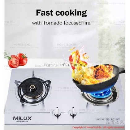 Milux MGH-S633M Stainless Steel Premium Built-in Hob Gas Cooker Stove Milux MGH-S633M Stainless Steel Premium Built-in Hob Gas Cooker Stove