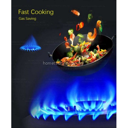 Milux Double Burner Gas Stove Gas Cooker Stainless Steel Cooker Top [Double Jet System]