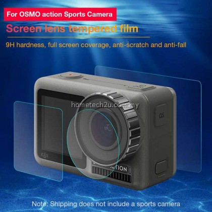 [3pcs] DJI OSMO ACTION Screen Tempered Film Sports Camera Protective Film Set Pocket Camera Accessories Screen Protector