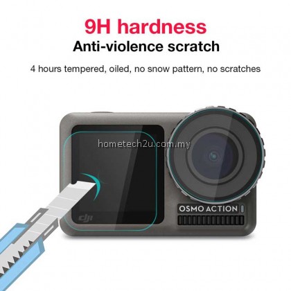 [3pcs] DJI OSMO ACTION Screen Tempered Film Sports Camera Protective Film Set Pocket Camera Accessories Screen Protector