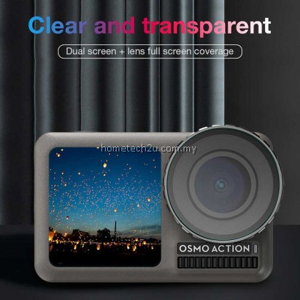 [3pcs] DJI OSMO ACTION Screen Tempered Film Sports Camera Protective Film Set Pocket Camera Accessories Screen Protector