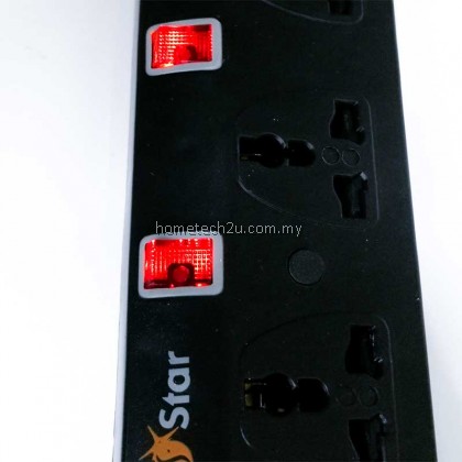SUNSTAR 3 GANG 5 GANG MULTI EXTENSION TRAILING SOCKET (2M/5M) SUNSTAR 3 GANG 5 GANG MULTI EXTENSION TRAILING SOCKET (2M/5M)