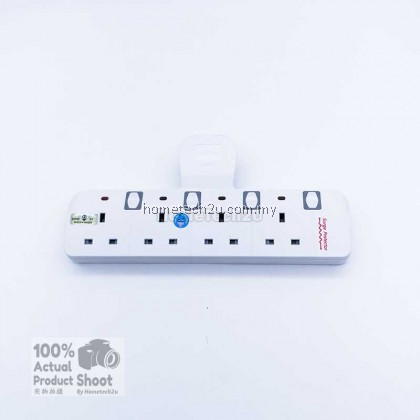 SUNSTAR WALL T-ADAPORT EXTENSION SWITCH SOCKET WITH SURGE PROTECTED (SIRIM APPROVED)