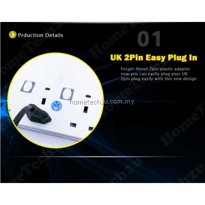 SUNSTAR WALL T-ADAPORT EXTENSION SWITCH SOCKET WITH SURGE PROTECTED (SIRIM APPROVED)