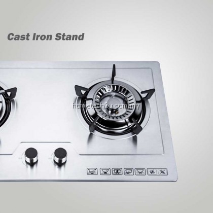 [NEW] Milux Built-In Gas Cooker Hob Stove Fully Stainless Steel Body MGH-S655 