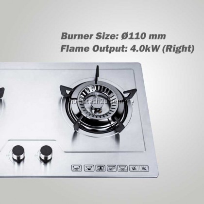[NEW] Milux Built-In Gas Cooker Hob Stove Fully Stainless Steel Body MGH-S655 