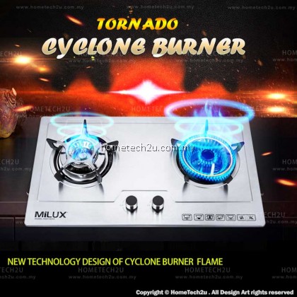 [NEW] Milux Built-In Gas Cooker Hob Stove Fully Stainless Steel Body MGH-S655 