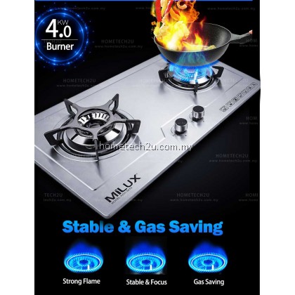 [NEW] Milux Built-In Gas Cooker Hob Stove Fully Stainless Steel Body MGH-S655 