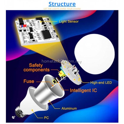 Sensor Light Dusk To Dawn Led Bulb E27 18w Night Led Security Bulb Auto ON OFF Lighting Lamp Sensor Light Dusk To Dawn Led Bulb E27 18w Night Led Security Bulb Auto ON OFF Lighting Lamp