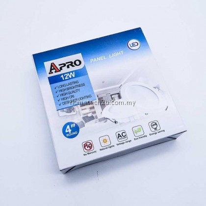 APRO SIRIM CERTIFIED 4 inch 12W LED Ceiling Light Downlight LED Panel Light Slim Panel Daylight APRO SIRIM CERTIFIED 4 inch 12W LED Ceiling Light Downlight LED Panel Light Slim Panel Daylight