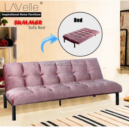 Summer Sofa Bed 3 Seater Fabric Suitable For Homestay [Made In Malaysia]