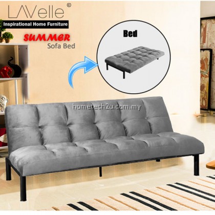 Summer Sofa Bed 3 Seater Fabric Suitable For Homestay [Made In Malaysia]