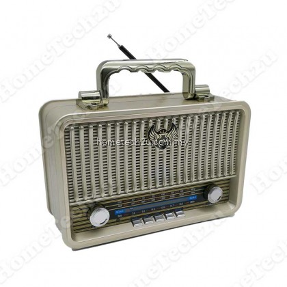 Retro Vintage Portable MP3 USB SD Card FM AM Radio Player (Gold) Retro Vintage Portable MP3 USB SD Card FM AM Radio Player (Gold)
