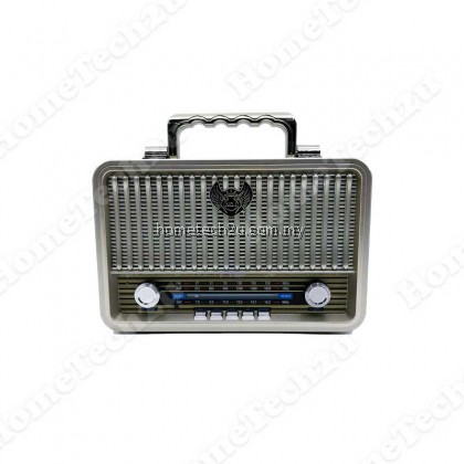 Retro Vintage Portable MP3 USB SD Card FM AM Radio Player (Gold) Retro Vintage Portable MP3 USB SD Card FM AM Radio Player (Gold)