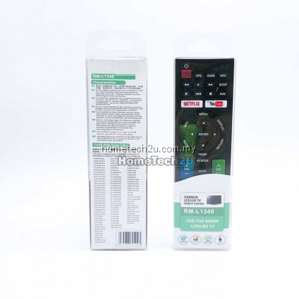 SHARP Smart LED TV Remote Control Compatible Netflix Youtube Button Replacement SHARP Smart LED TV Remote Control Compatible Netflix Youtube Button Replacement