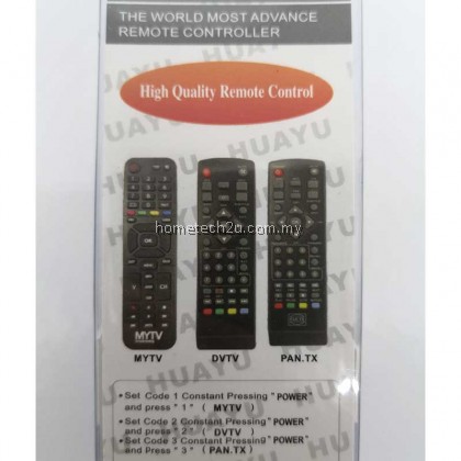 MYTV REMOTE CONTROL MULTI REPLACEMENT HUAYU (RC9410) MYTV REMOTE CONTROL MULTI REPLACEMENT HUAYU (RC9410)