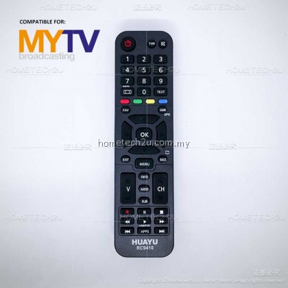 MYTV REMOTE CONTROL MULTI REPLACEMENT HUAYU (RC9410) MYTV REMOTE CONTROL MULTI REPLACEMENT HUAYU (RC9410)