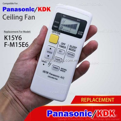 OEM Panasonic KDK Ceiling Fan Remote Control Replamcent For K15Y6 /F-M15E6 [YURAGI]