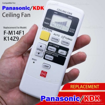 OEM PANASONIC KDK ORIGINAL CEILING FAN REMOTE CONTROL REPLACEMENT FOR K14Z9/F-M14F1 V56VK OEM PANASONIC KDK ORIGINAL CEILING FAN REMOTE CONTROL REPLACEMENT FOR K14Z9/F-M14F1 V56VK