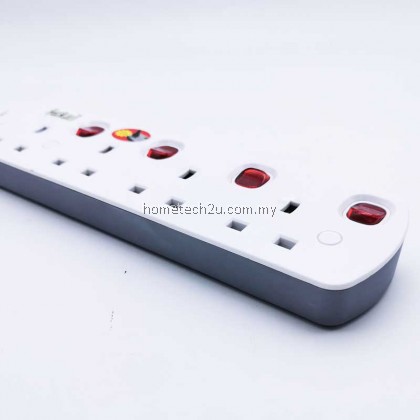 Selamat 4 Gang 2Meters Surge Protection Extension Trailing Socket [SIRIM APPROVED]