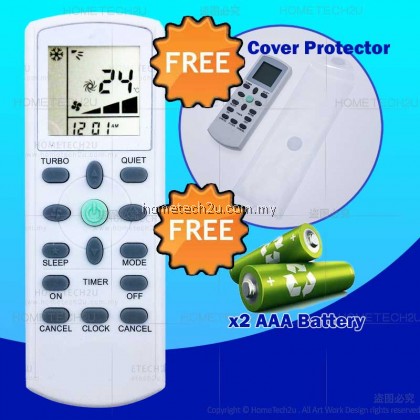 Daikin York Aircond Remote Control Replacement York Air Conditioner Remote control [FREE BATTERY+COVER]