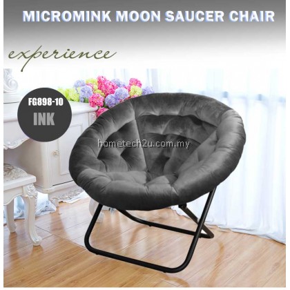 KOSI FLOWER  Foldable Micromink Moon Saucer Relax Chair Sofa [100% Made In Malaysia]