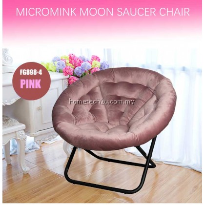 KOSI FLOWER  Foldable Micromink Moon Saucer Relax Chair Sofa [100% Made In Malaysia]