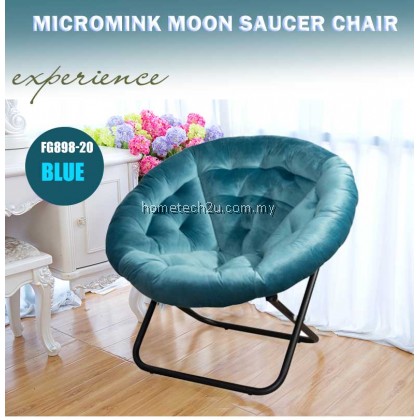 KOSI FLOWER  Foldable Micromink Moon Saucer Relax Chair Sofa [100% Made In Malaysia]