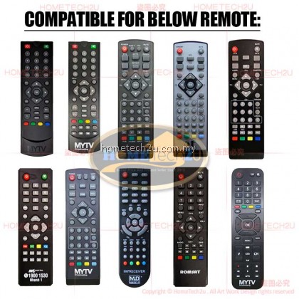 Original XRC Universal All in 1 MYTV DVB-T2 S2 K2 K3 EV PAD EVPAD MX-PRO DENT2 MyFreeview Replacement Remote Control