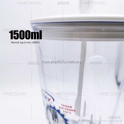 Panasonic Blender Jug 1.5L Big Capacity Unbreakeable Solid Blender Jug For MX-1011H MX-SM1031S MX-800S MX-801S MX-898M MX-900M MX-799S MX-337 MX-M100 MX-M200 MX-M210 MX-M300 (without motor) Panasonic Blender Jug 1.5L Big Capacity Unbreakeable Solid Blender Jug For MX-1011H MX-SM1031S MX-800S MX-801S MX-898M MX-900M MX-799S MX-337 MX-M100 MX-M200 MX-M210 MX-M300 (without motor)