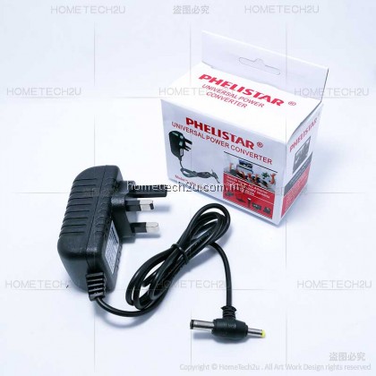 Astro 12V 2A AC/DC Converter Power Adapter DC 2 in 1 Big Small Plug Socket Power Supply Adaptor(Malaysia 3Pin Plug) Astro 12V 2A AC/DC Converter Power Adapter DC 2 in 1 Big Small Plug Socket Power Supply Adaptor(Malaysia 3Pin Plug)