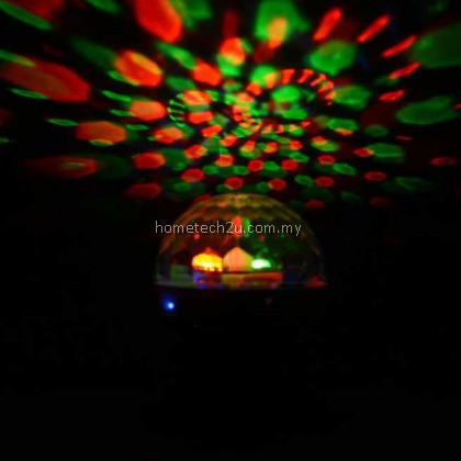 Disco DJ Party Portable Bluetooth Speaker Built-In Light Show Stage Effect Lighting RGB Color Changing LED Crystal Ball Support TF FM