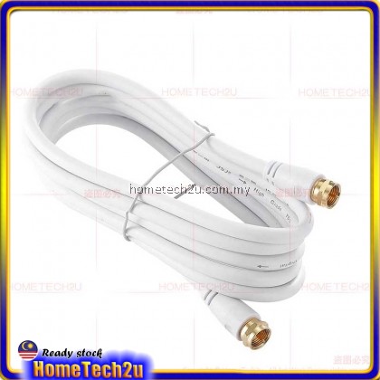 RG6 Coaxial MYTV Astro Digital TV DVBT2 DTV Pure Copper Cable RG 6 Kabel TV F Type Coaxial Cable 3Meter 5Meter