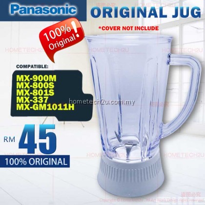 Original Panasonic Blender Jug For MX-GM1011H MX-800S MX-801S MX-900M MX-337 MX-898M MX-SM1031S (VE01M198-X0) Original Panasonic Blender Jug For MX-GM1011H MX-800S MX-801S MX-900M MX-337 MX-898M MX-SM1031S (VE01M198-X0)