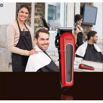 HTC Rechargeable Wireless Hair Clipper Cordless Electric Trimmer CT-8089 Mesin Rambut HTC Rechargeable Wireless Hair Clipper Cordless Electric Trimmer CT-8089 Mesin Rambut