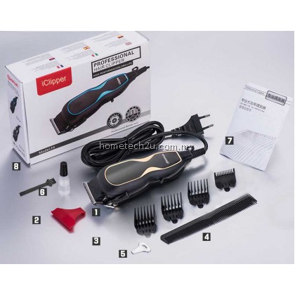 iClipper F4 Professional Barber Hair Clipper Grooming Shaver Quality Cord Hair Clipper / Gunting Rambut (Champagne Gold) iClipper F4 Professional Barber Hair Clipper Grooming Shaver Quality Cord Hair Clipper / Gunting Rambut (Champagne Gold)