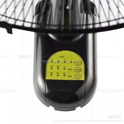 Selamat 18" Inch Wall Fan with Remote Control MQ-P18WRC Kipas Dinding (Black) Selamat 18" Inch Wall Fan with Remote Control MQ-P18WRC Kipas Dinding (Black)