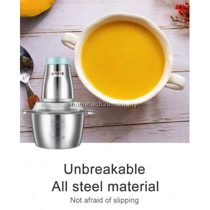 Electric Meat Grinder Household Stainless Steel Chopper Multi-function Meat Slicer 2L 3L High Quality Blender Easy Kitchen 250W