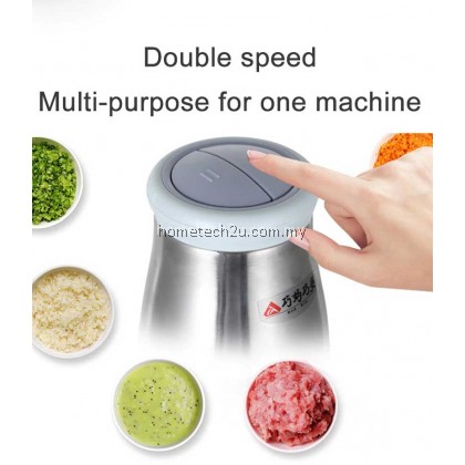 Electric Meat Grinder Household Stainless Steel Chopper Multi-function Meat Slicer 2L 3L High Quality Blender Easy Kitchen 250W