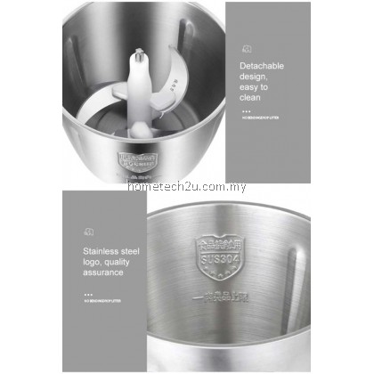 Electric Meat Grinder Household Stainless Steel Chopper Multi-function Meat Slicer 2L 3L High Quality Blender Easy Kitchen 250W
