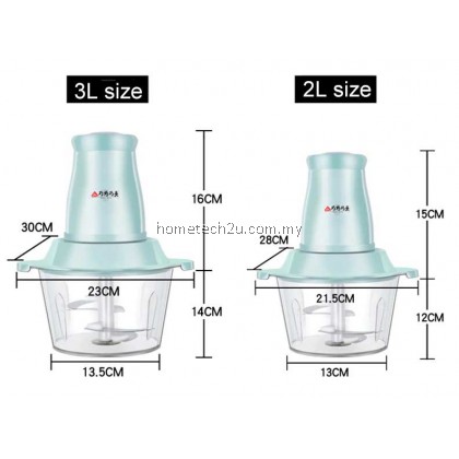 Electric Meat Grinder Household Stainless Steel Chopper Multi-function Meat Slicer 2L 3L High Quality Blender Easy Kitchen 250W