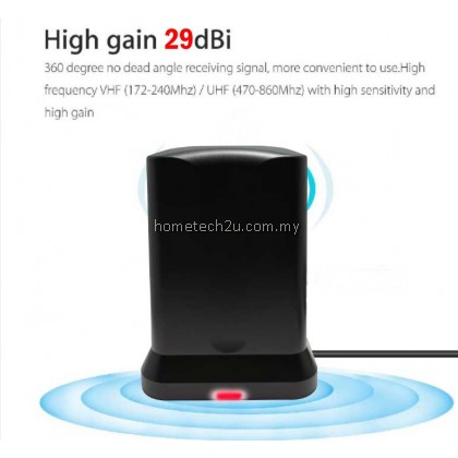 [2020-Upgraded] Phison Digital Antenna Aerial DTTV 1080P HDTV Indoor Antenna | Area TV | Antena TV | MyFreeView | MYTV Antena
