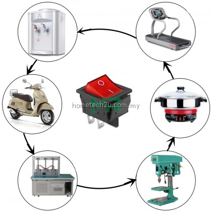 Rocker Switch ON-OFF 2 Position 4 Pins 6 Pins Electrical equipment With Light Power Switch