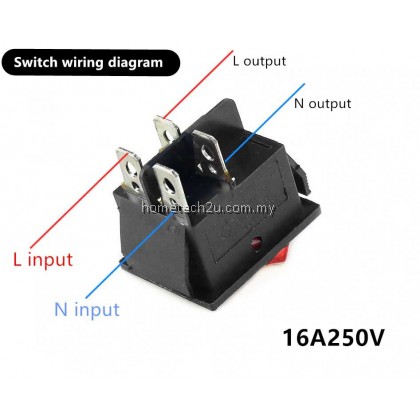 Rocker Switch ON-OFF 2 Position 4 Pins 6 Pins Electrical equipment With Light Power Switch