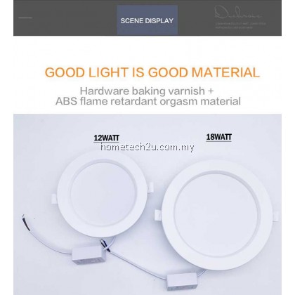 Enersun 12w 18watt Ceiling LED Downlight Round 6500K with LED driver 4 inch 6 inch Enersun 12w 18watt Ceiling LED Downlight Round 6500K with LED driver 4 inch 6 inch