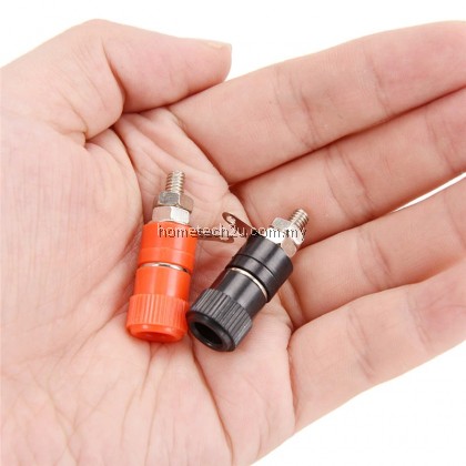 Banana Plug Jack Connector Banana Socket Nickel Plated Binding Post Nut JS-910B JS-919 4mm Amplifier Terminal