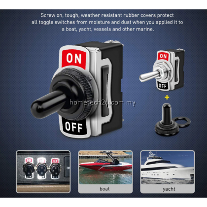 Heavy Duty Rocker Toggle Switch 15A 250V 20A 125V SPST 2 Pin ON/OFF ...